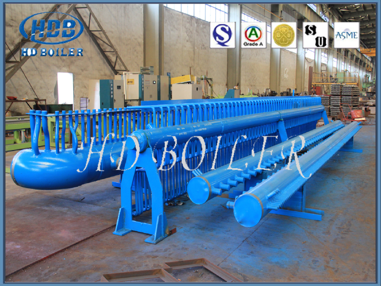 Alloy Steel Boiler Manifold Header For Coal Fired Boiler Economizer And Water Wall Panel