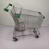 Buy cheap 180L Q195 Steel Metal Supermarket Shopping Trolley American Type from wholesalers