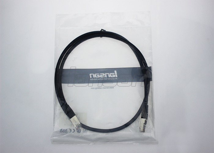 PVC Connector Cat6A Patch Cord Pure Copper Wire Material For Communication