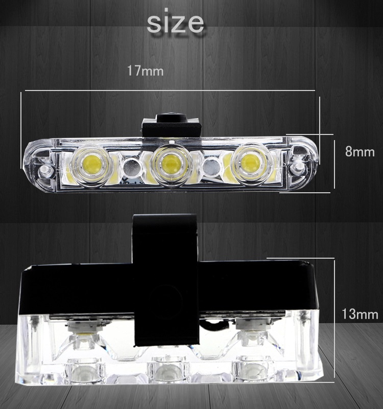 Auto 8000K 240lm LED Strobe Warning Lights Wireless Remote