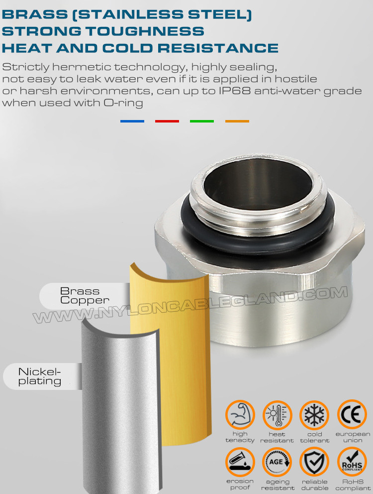 Hex Enlargers / Round Enlargers Metal (Brass, Stainless Steel) Male to Female Thread PG7~PG48, M12~M63, NPT3/8~NPT2 and G1/4~G2