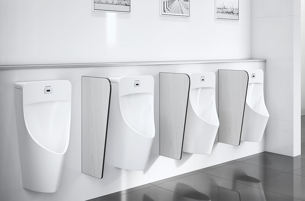 ARROW AN636 Mens Sensor Urinal Floor Standing Modern Design Top / Back Water Inlet