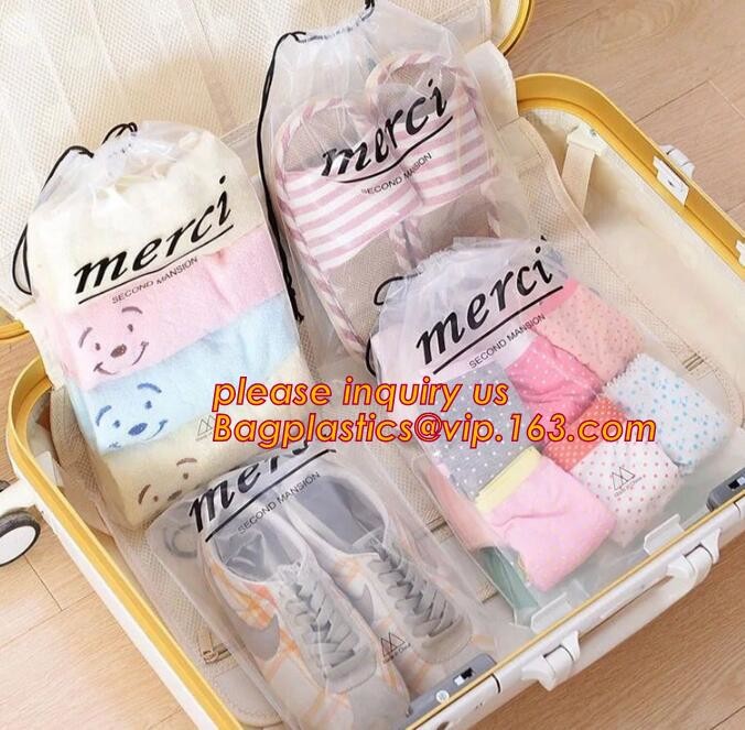 Cotton String Biodegradable Laundry Bags Custom Drawstring Logo Printed