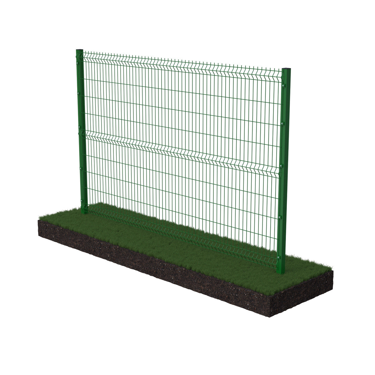 Welded Wire V Mesh Security Fencing PVC Home Garden 4mm 2.5m