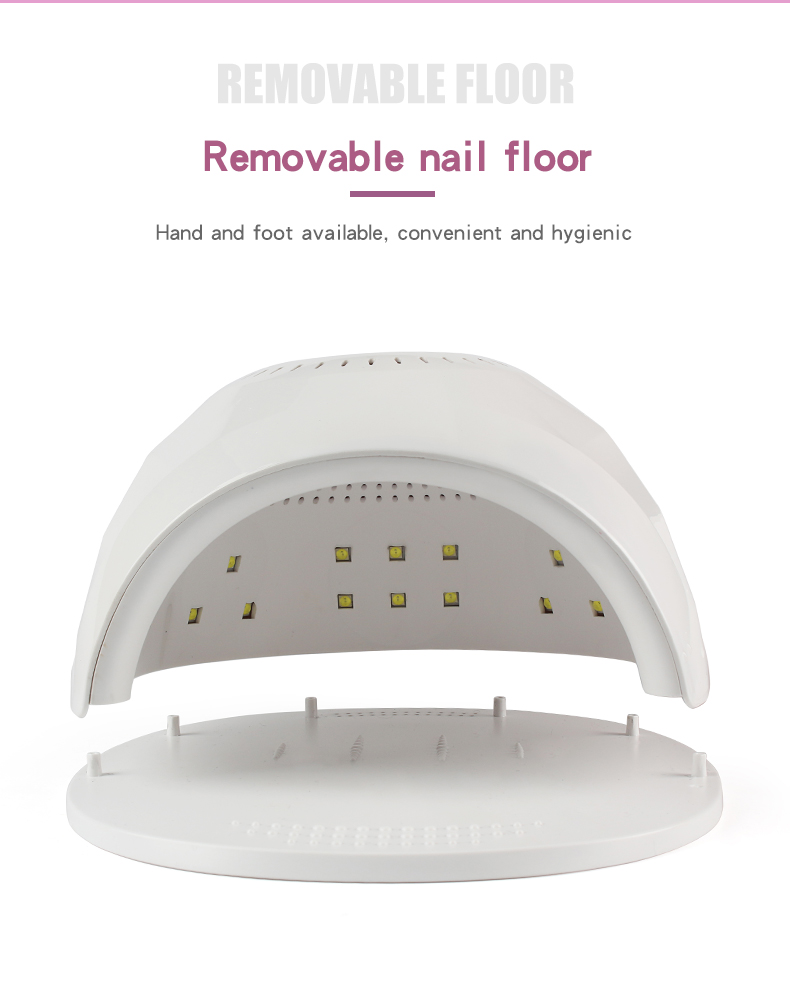 Diamond Shape Dual Light Source 120W Nail Gel Polish Dryer For Manicure
