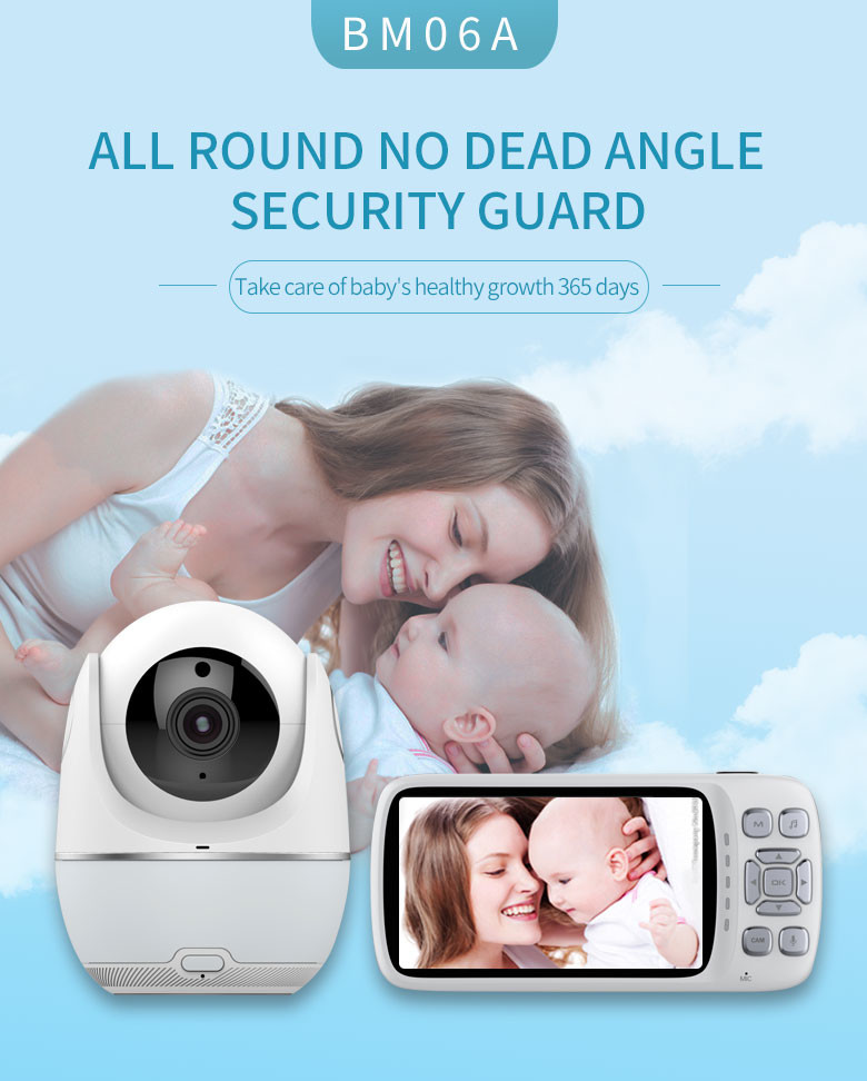 HD 5" Babyphone Mobile Wifi Two Way Video Pet Camera Support Cry Warning Voice Talk