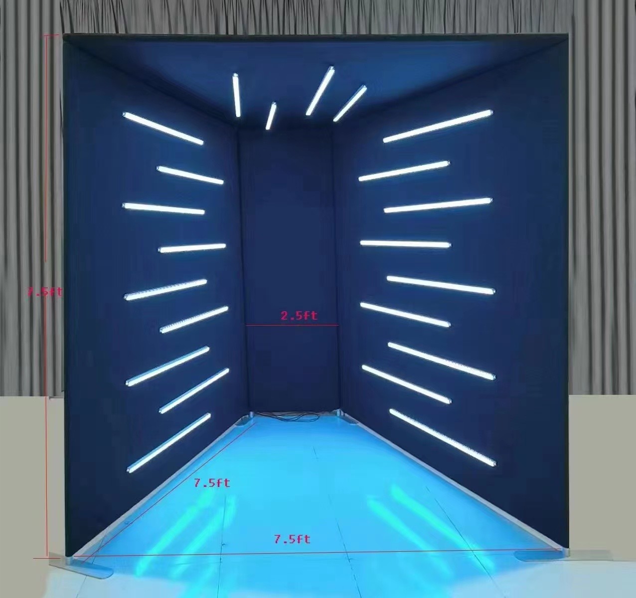 Vogue Led Lights 360 Photo Booth Backdrop With Tension Fabric