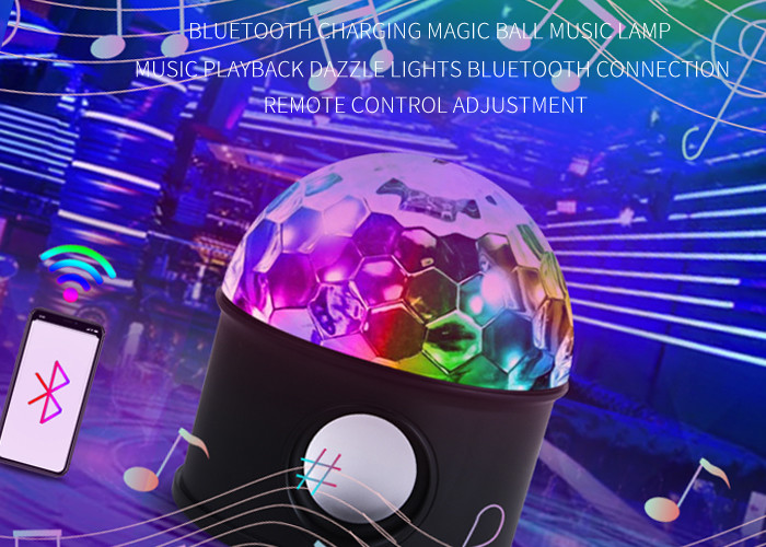 1200mAh Battery 6W Disco Light With Bluetooth Speaker For Party