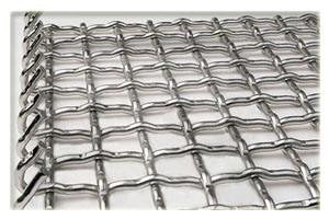 Galvanized Square Woven Wire Mesh / Stainless Steel Crimped Wire Mesh