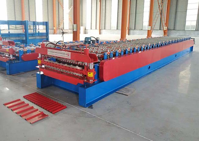 Galvanized Coil Double Layer Roll Forming Machine Material Thickness 0.3-0.8mm
