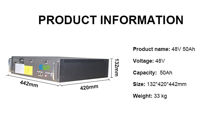 48V 50Ah Lifepo4 Energy Storage Battery For Photovoltaic System