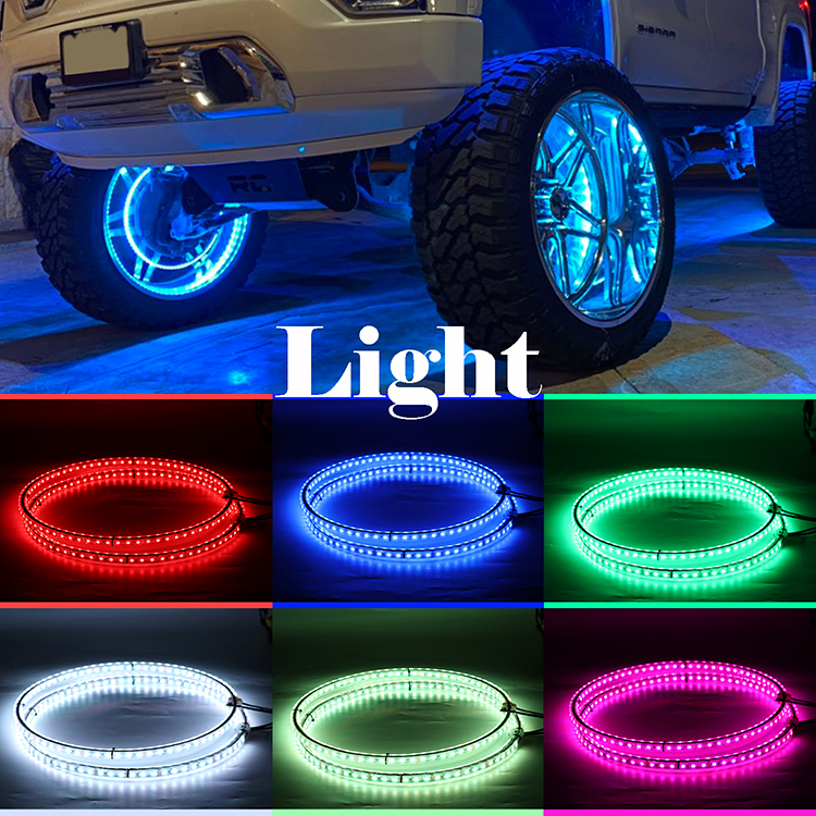 Rgb Multi Color Led Headlights App Controlled Double Row OEM Available