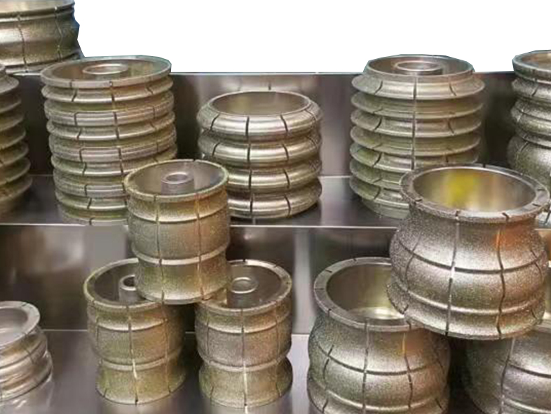 Electroplated Stone Edge Diamond Profiling Wheel For Marble Grinding Wheel Stone Surface Shaping
