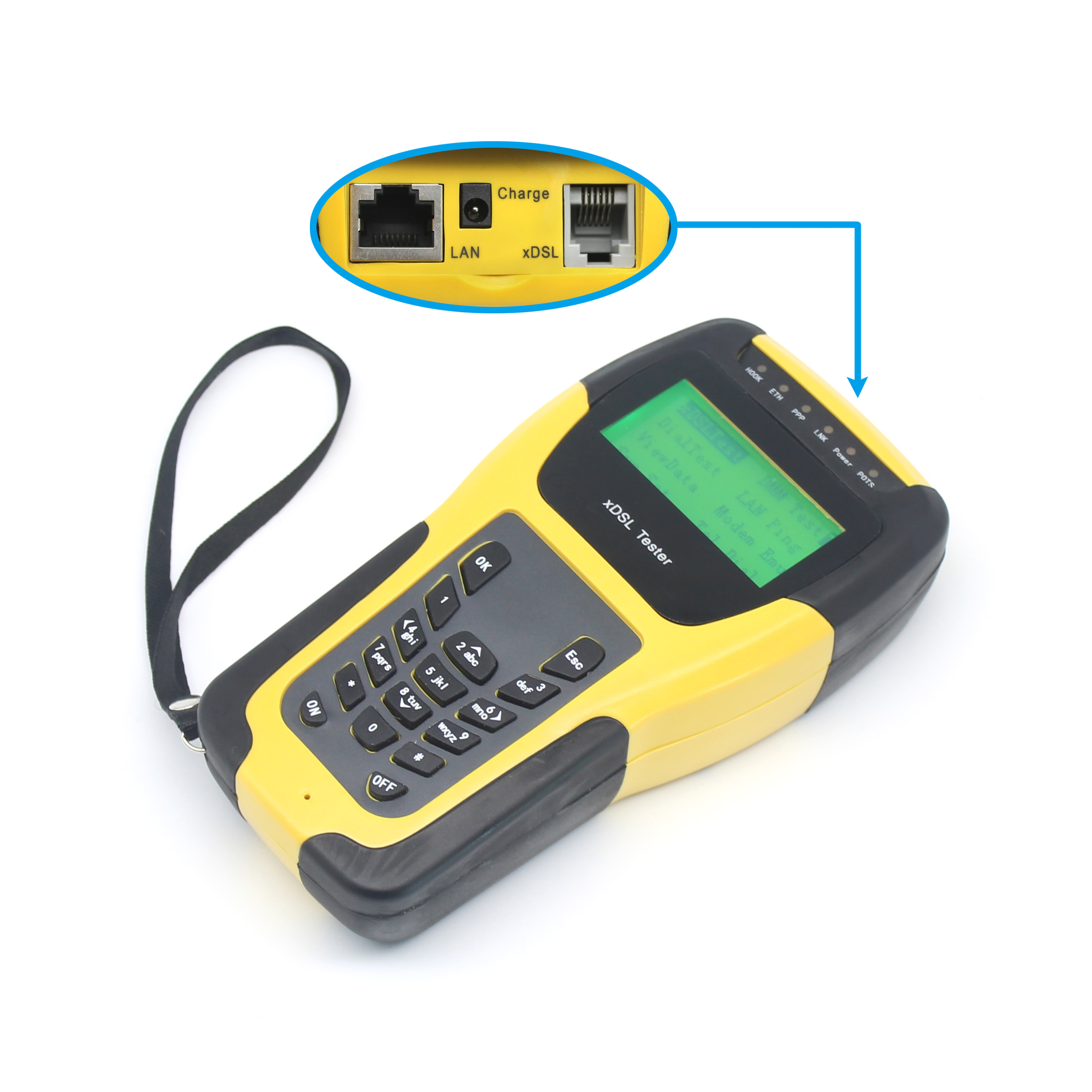 Convenient VDSL ADSL Tester for Electronic Network Cable Installation and Maintenance