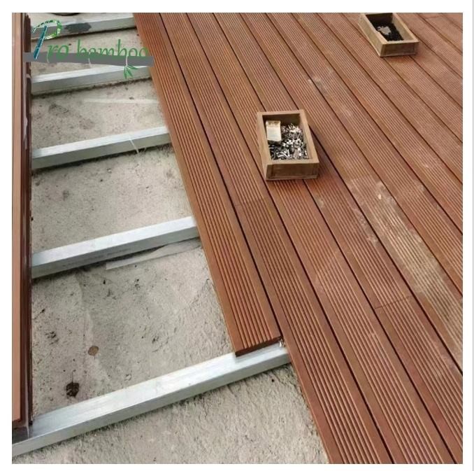 4-6 Years Growing Decking Floor Outdoor Veneer Decking Solid Bamboo Non Plastic Composite Deck