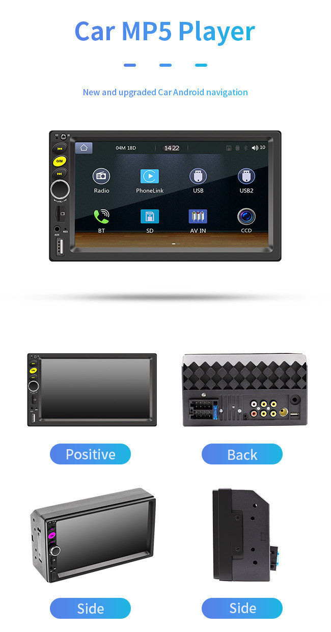7 Inch F720C MP5 Car Mount Tablet Digital Radio