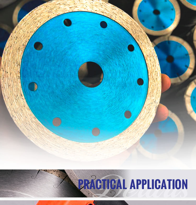Cut Stone with Confidence Using HOT PRESS D180mm Continuous Rim Diamond Cutting Discs