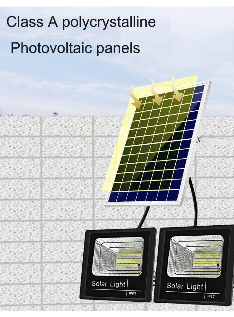 80C Working Temperature 30W 60W 100W 150W 200W 300W Solar LED Lamp for Outdoor Playground
