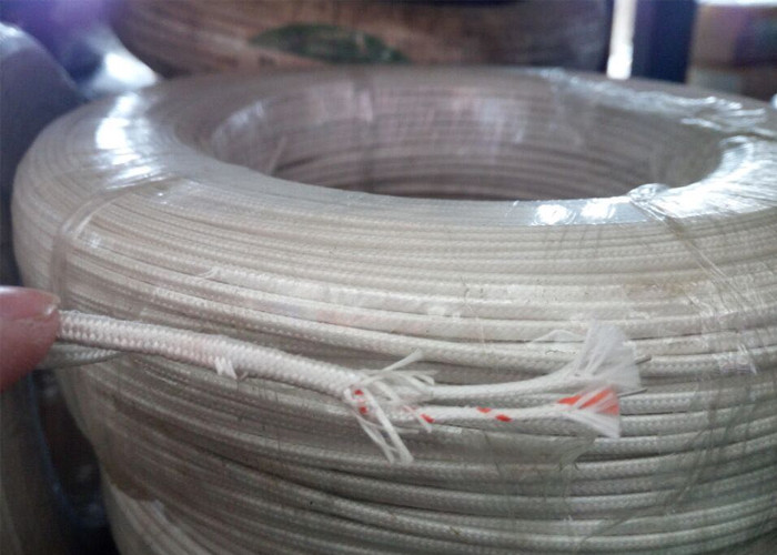 2x0.5mm 2x0.6mm 2x0.8mm Type E Thermocouple Extension Wire Metal Shield Fiberglass / PFA Insulated