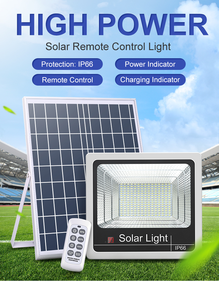 200w 500w Solar Powered Flood Lamps IP66 Solar Lights Floodlights