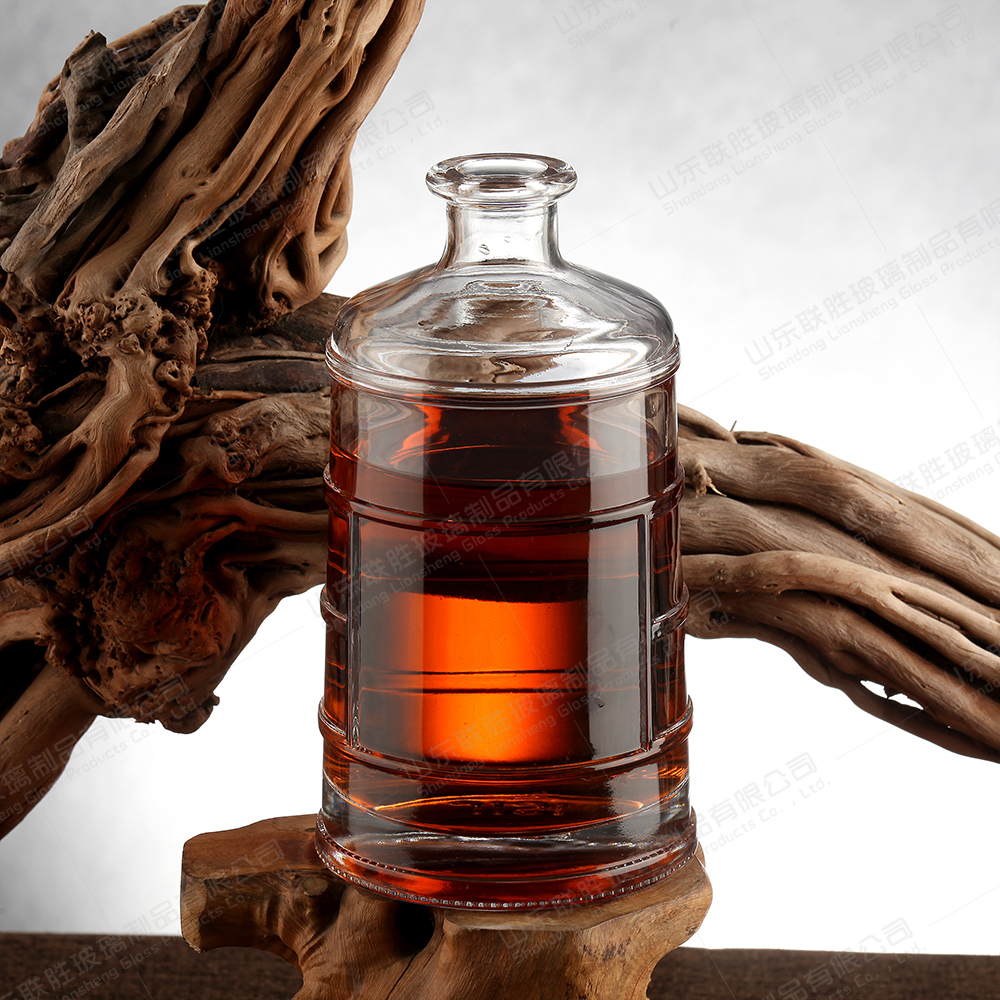 Rubber Stopper Sealing Type Glass Bottle for Rum Gin Tequila Whisky 500ml 700ml 750ml