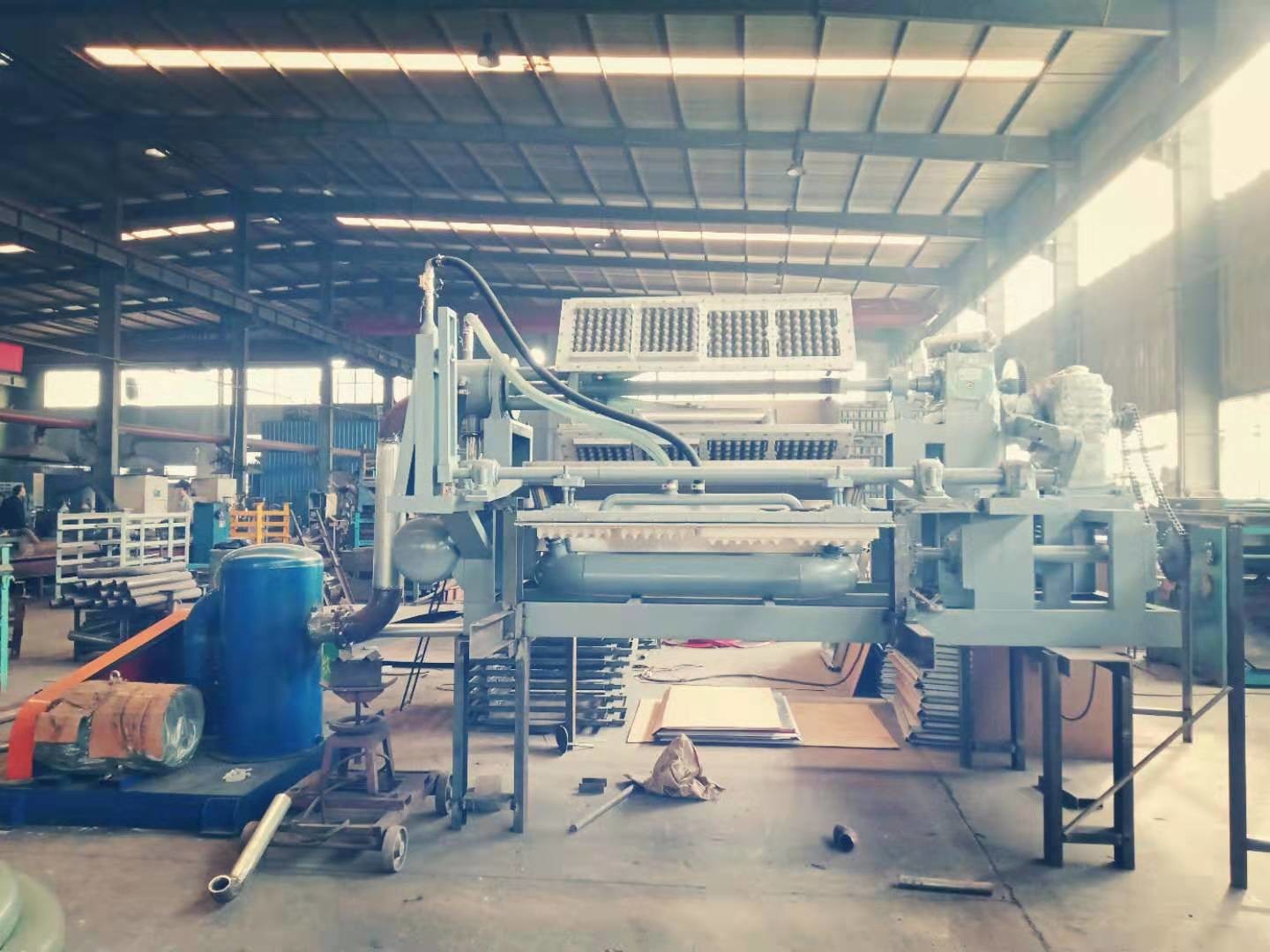 Paper Egg Tray Forming Machine Semi Automatic Egg Tray Machine Controlled By Computer