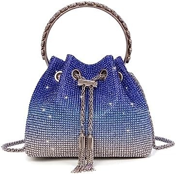Bling Crystal Rhinestone Purse for Women Sparkly Clutch Handbag Crossbody Bag for Evening Wedding Party Prom