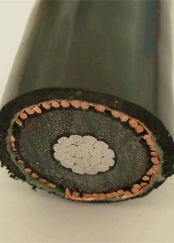 Copper / AL XLPE PE NA2XSY Copper wire+Tape Metallic Screen 630 Sqmm Medium Voltage Power Cables