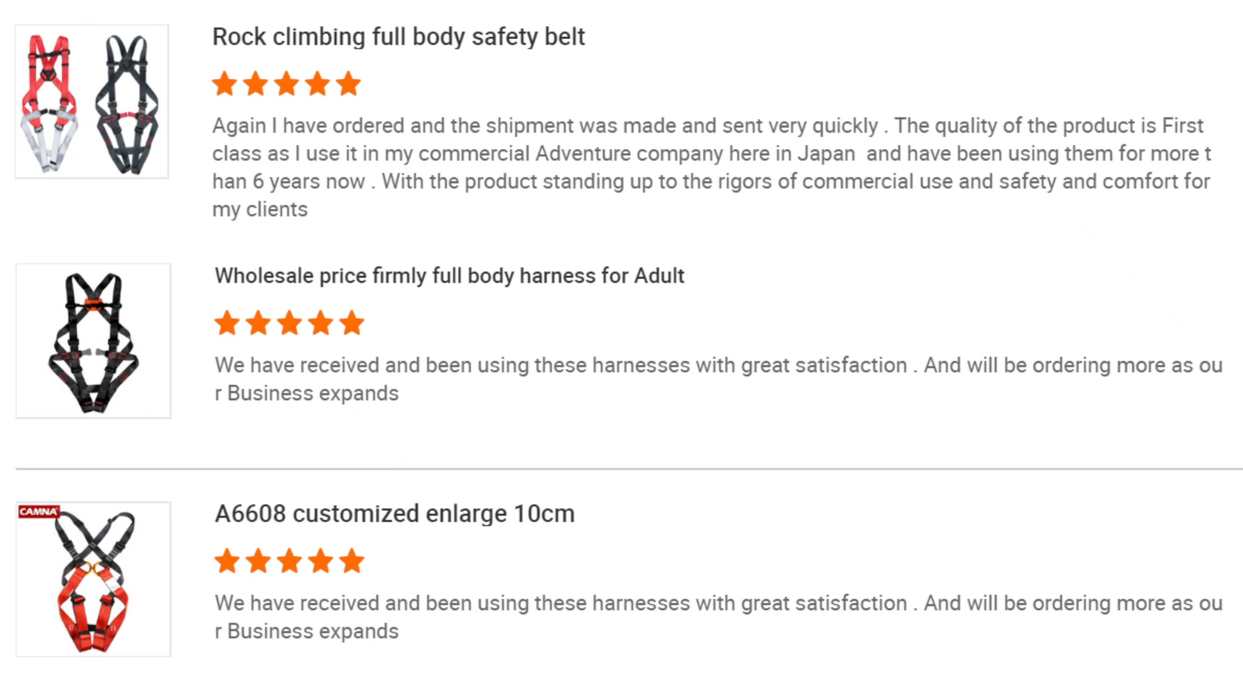Adjustable Full Body Rock Climbing Safety Belt Harness with CE Certificate Strength 1000KG