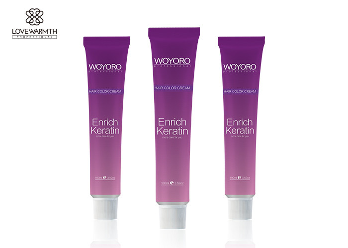 Keratin Extract Permanent Hair Color Cream 80ml Volume Care Formula Material For Salon