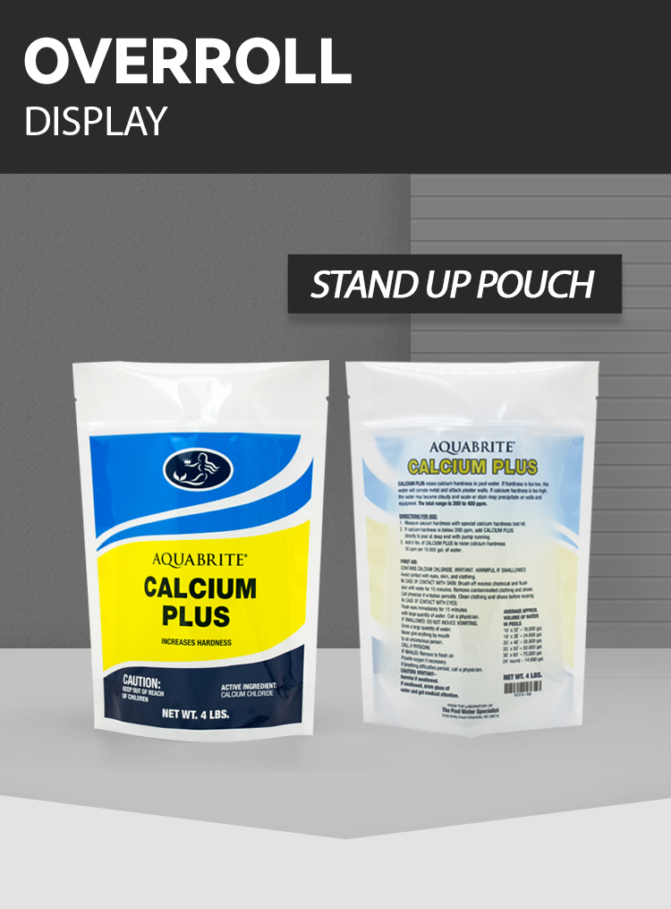4LB OPP Fertilizer Packaging Bag Polypropylene Zip Lock Stand Up Pouch