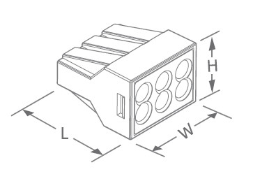 12mm Push In Wire Connectors For Junction Box Conductor Terminal Block