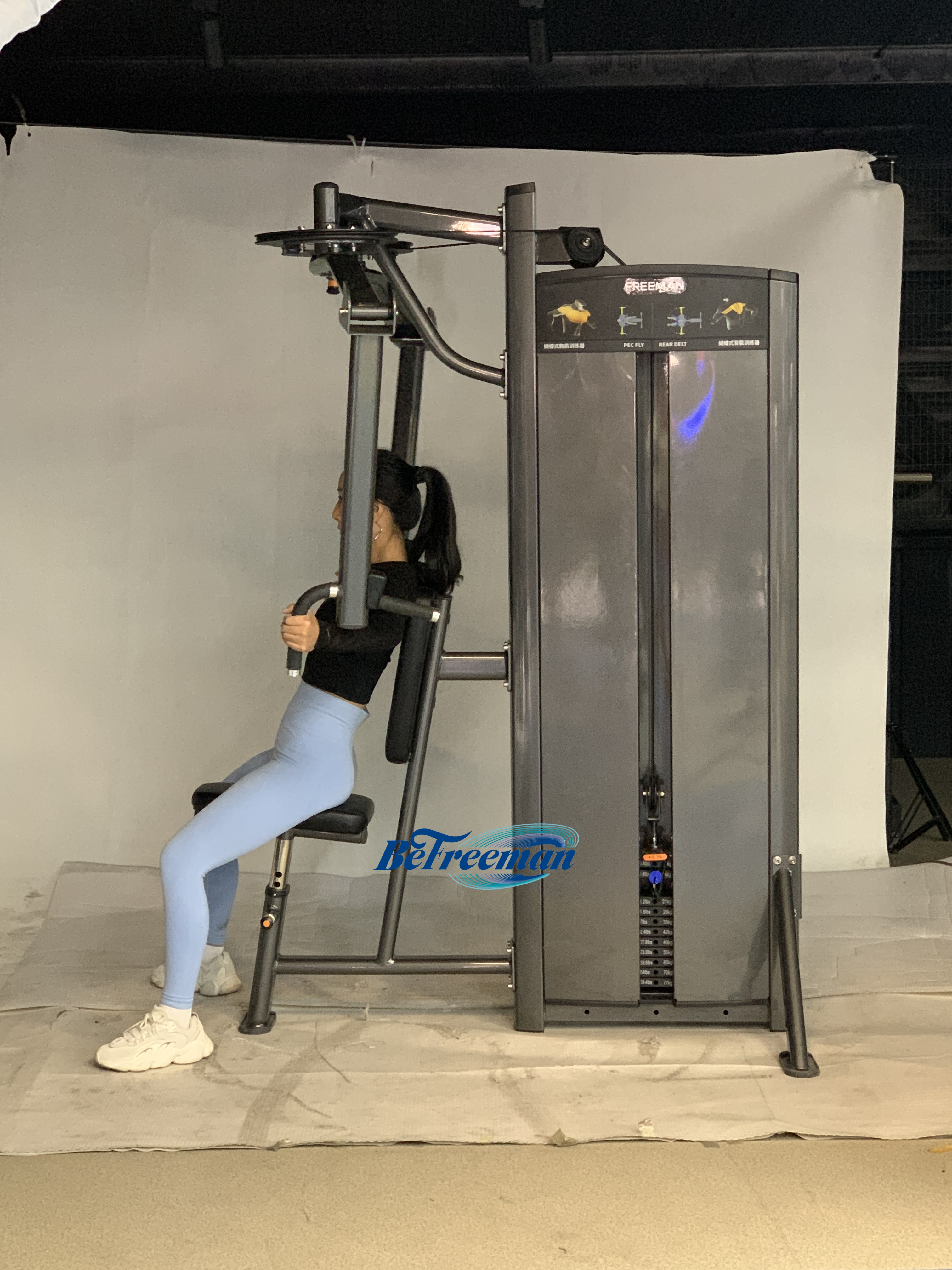 Professional Pin Loaded Pec and Rear Delt Fly Machine for Gym Use