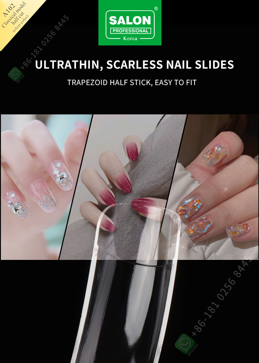 Salon Professional Nails Clear Color Full Cover False Nails For Nail Extension 500pcs/Box