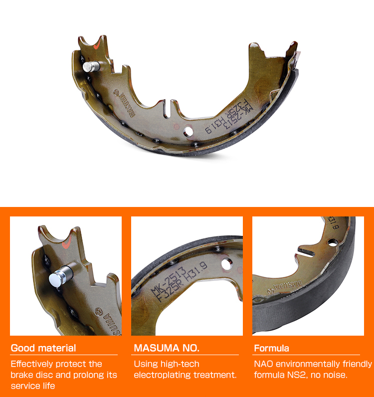 Drum Brake Shoes 04495-12140 04495-12141 04495-12150 04497-12090 for TOYOTA CALDINA