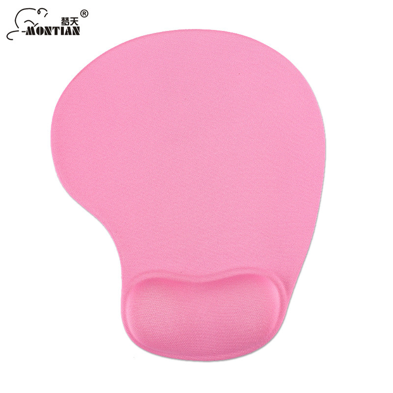 Ergonomic Pink Mouse Pad With Wrist Rest