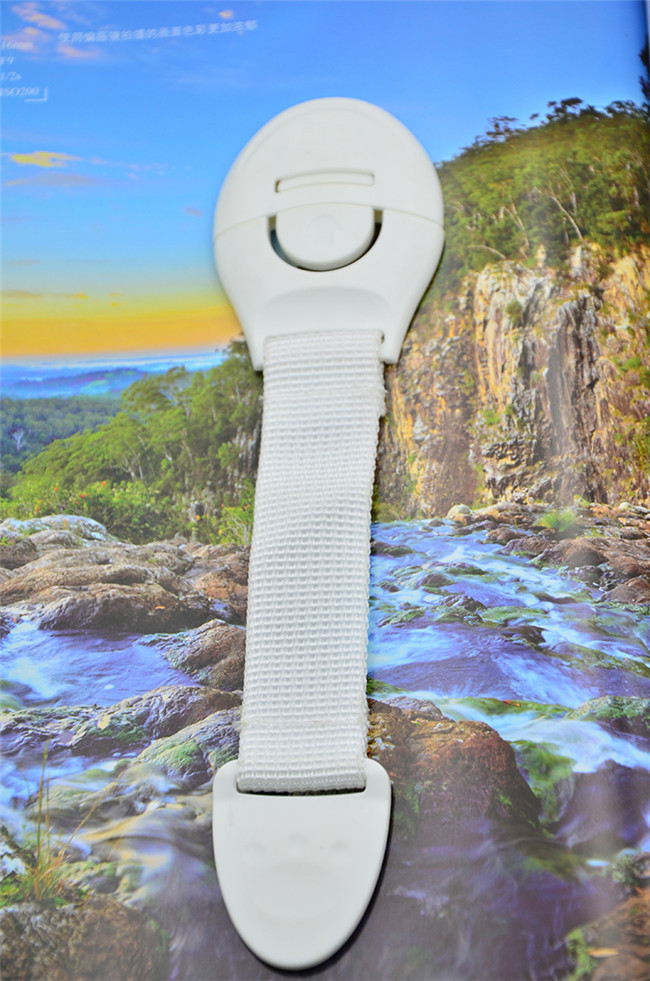 2019 Wholesale White Nylon Strap Baby Lock for Drawer