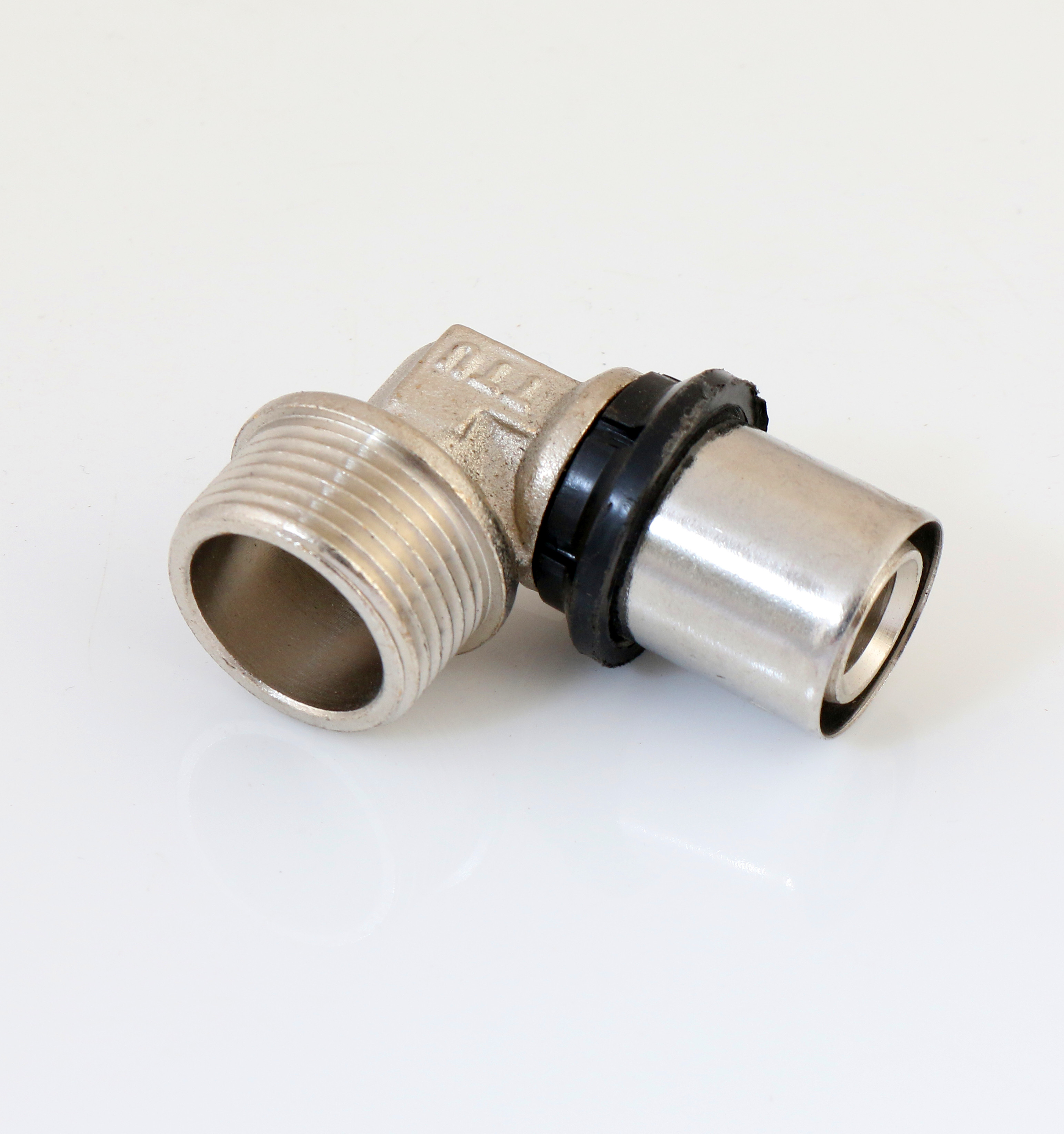 Brass press pipe fitting th type wallplate elbow female connector for pex al pex plumbing fittings