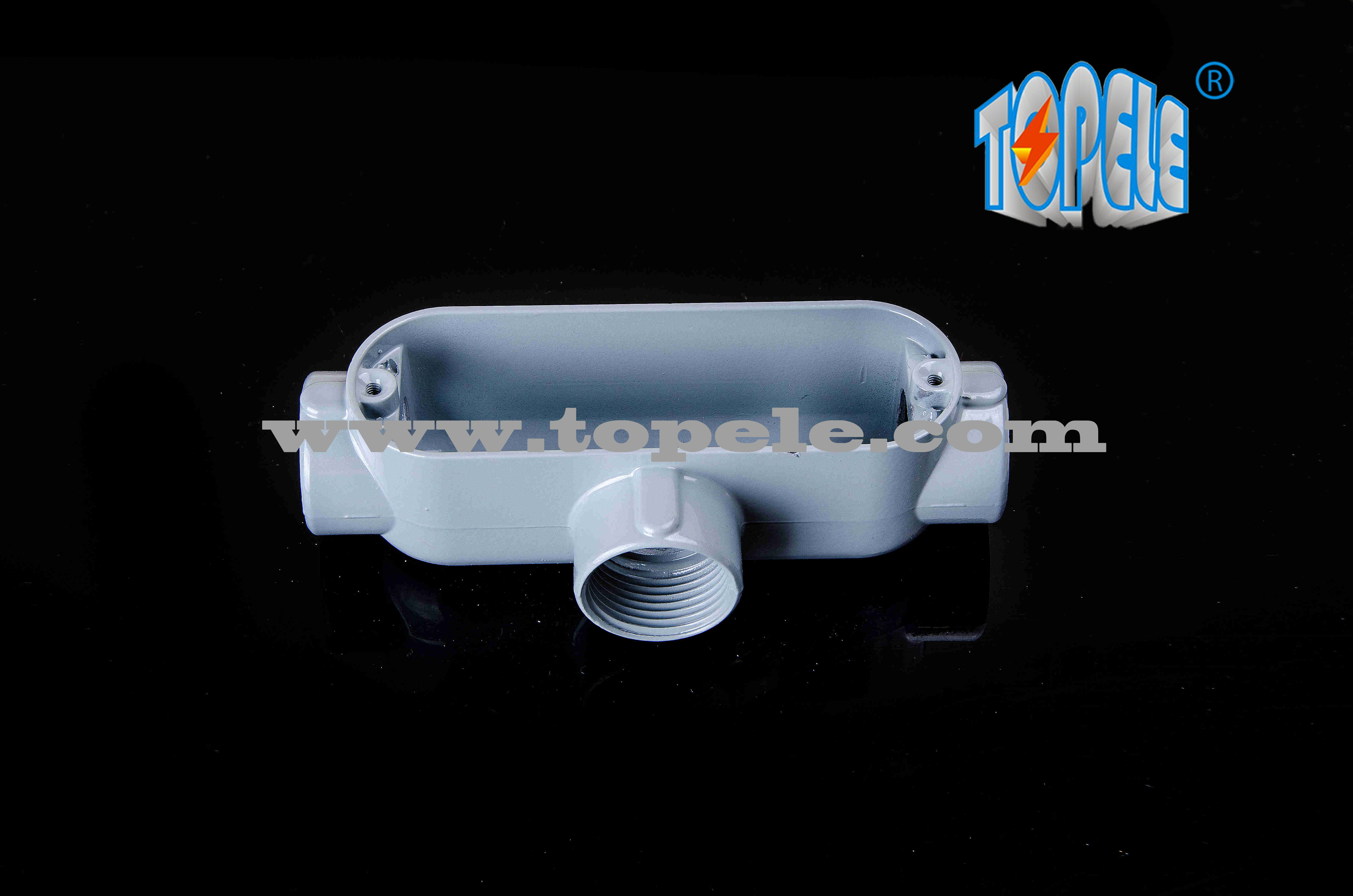 1/2" To 4" / Aluminum Threaded Conduit Body T Type Conduit Body / High Grade Conduit wire Body