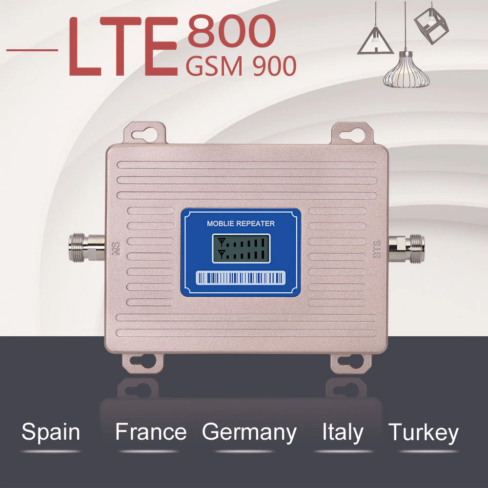 GSM900mhz DCS1800mhz 2100mhz Network Booster 5W Output 90dB Gain