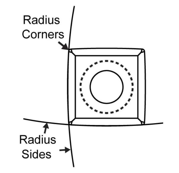 Indexable Woodworking Carbide Inserts With Square Shape 15x15x2.5-30°