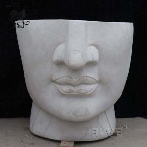 China Natural Stone Granite Marble Human Face Chair Handcarved Park Garden Decoration Creative Abstract Art Modern on sale