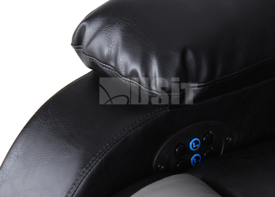 Indoor Furniture Electric Double Recliner , Soft Theater Seating Chesterfield Sofa