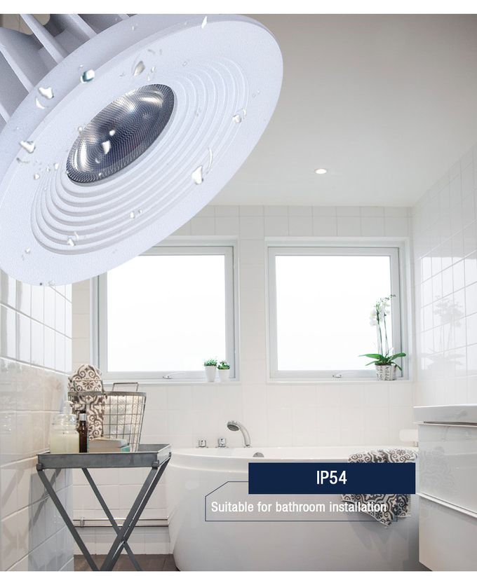 9W IP54 COB Spot Dimmable LED Downlights Trimless Anti Glare