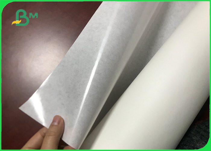 Food Packing Paper 40gsm 60gsm 1 PE Coated White Kraft Paper Jumbo Rolls 