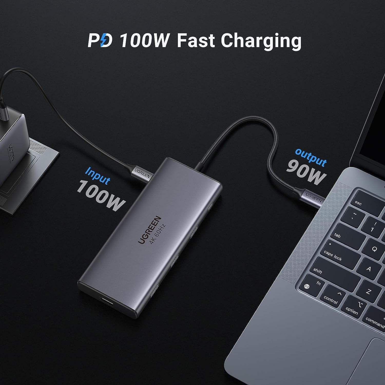 Revodok Pro 109 USB C Multiport Adapter 9 In 1 10Gbps USB C 3.2 & USBA 3.2 100W