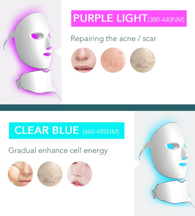 ABS OEM ODM Facial LED Mask Skin Wrinkle Removal