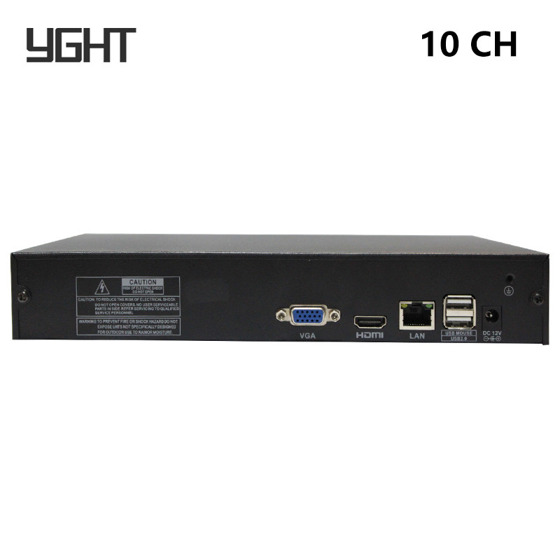 10CH 4K HDMI Network Video Recorder NVR Smart Video Surveillance For IP Cameras