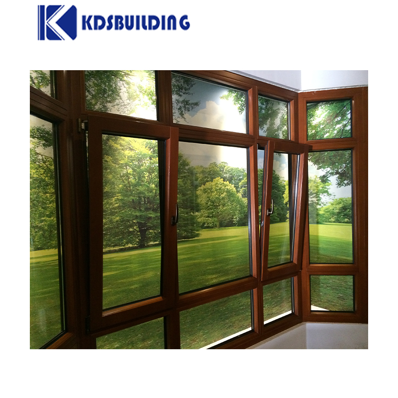 Antique 3 Glass Sunroom Wooden Frame casement Thermally Broken Windows Tilt And Turn Window