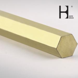 China Corrosion Resistant C38500 Brass Hex Bars With Anodizing Surface on sale